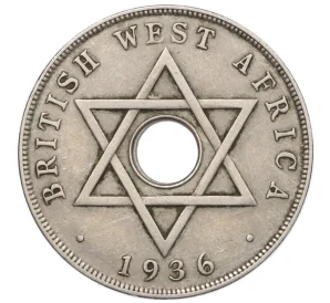 1 пенни 1936 года KN Британская Западная Африка (Эдуард VIII)