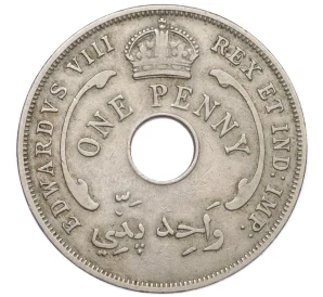 1 пенни 1936 года Британская Западная Африка (Эдуард VIII)