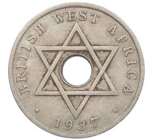 1 пенни 1937 года KN Британская Западная Африка — Фото №1