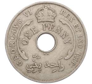 1 пенни 1937 года KN Британская Западная Африка — Фото №2