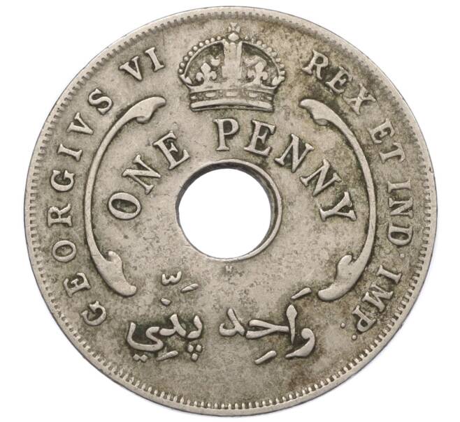 Монета 1 пенни 1937 года H Британская Западная Африка (Артикул K12-20505)