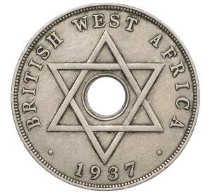 1 пенни 1937 года KN Британская Западная Африка