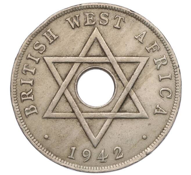 Монета 1 пенни 1942 года Британская Западная Африка (Артикул K12-20510)