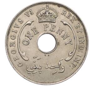 1 пенни 1945 года KN Британская Западная Африка