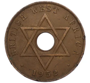 1 пенни 1952 года H Британская Западная Африка
