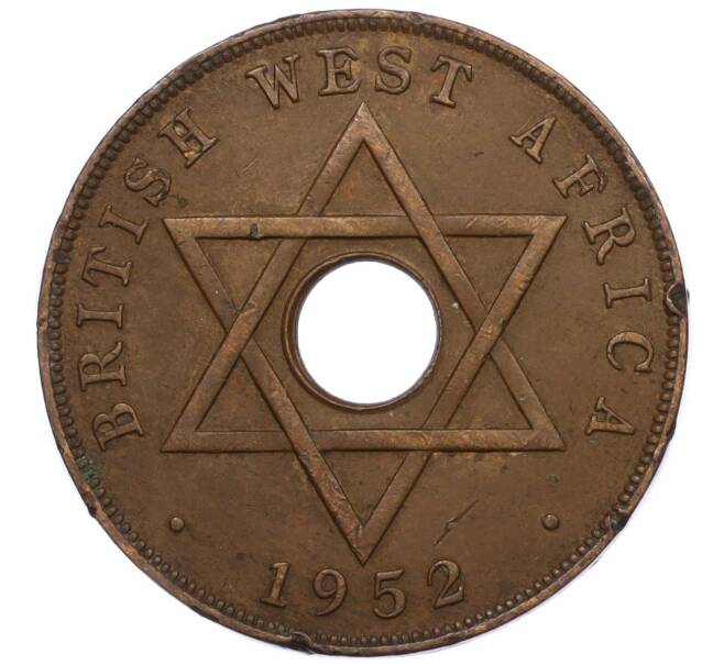 Монета 1 пенни 1952 года H Британская Западная Африка (Артикул K12-20515)