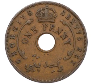 1 пенни 1952 года KN Британская Западная Африка