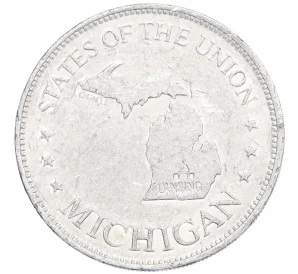 Лотерейный жетон компании SHELL «Штат Мичиган» 1969 года США
