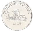 Монетовидный жетон Корнуоллский пенни «Полдаркская шахта» 1988 года Великобритания (Артикул K12-20648)