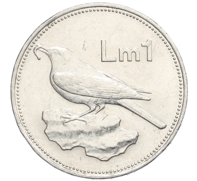 Монета 1 лира 1991 года Мальта (Артикул K12-20578)