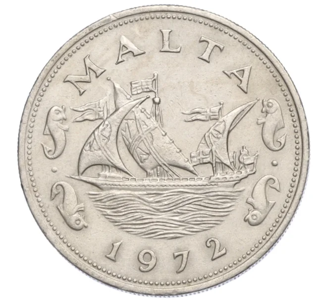 Монета 10 центов 1972 года Мальта (Артикул K12-20584)