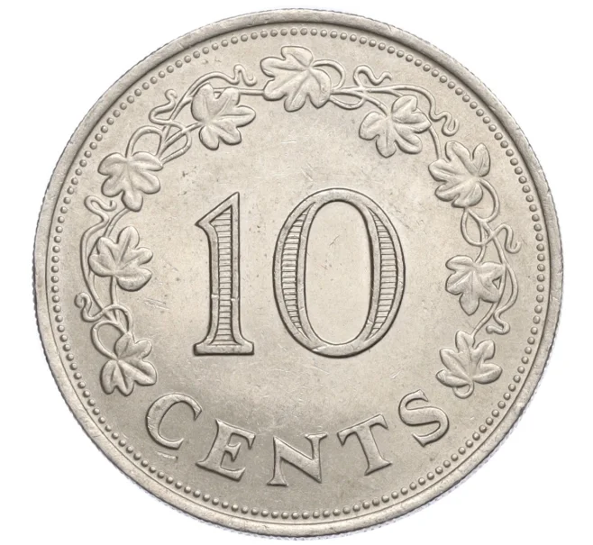 Монета 10 центов 1972 года Мальта (Артикул K12-20585)