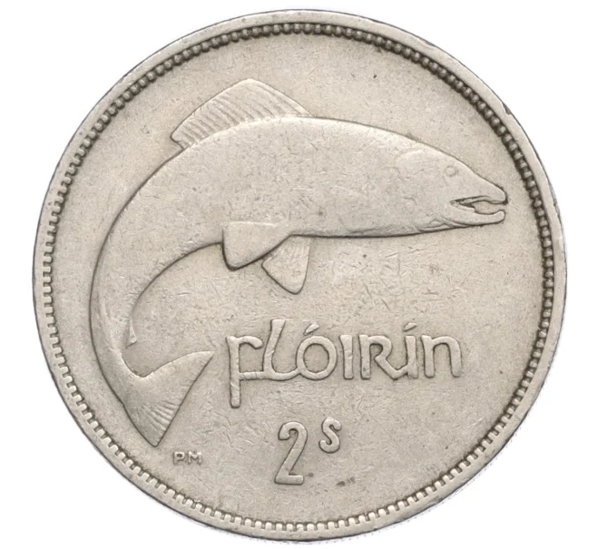 Монета 2 шиллинга (флорин) 1954 года Ирландия (Артикул K12-20594)
