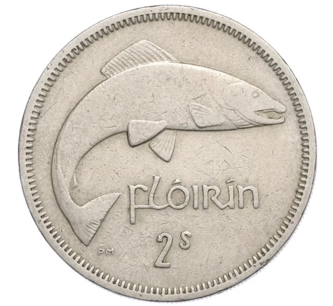 Монета 2 шиллинга (флорин) 1961 года Ирландия (Артикул K12-20600)