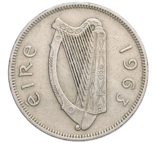 Монета 2 шиллинга (флорин) 1963 года Ирландия (Артикул K12-20606)