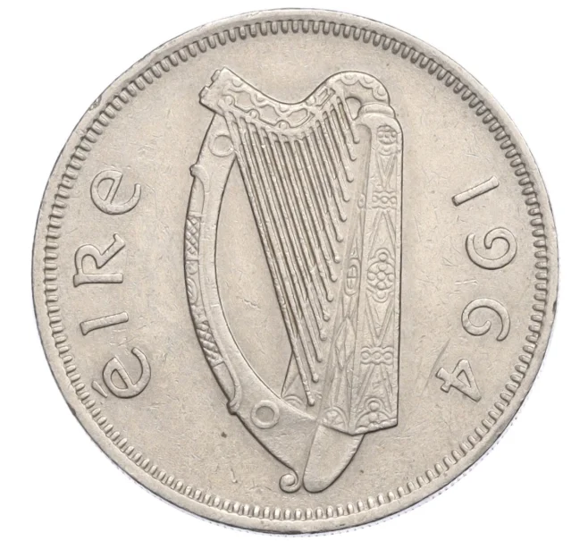 Монета 2 шиллинга (флорин) 1964 года Ирландия (Артикул K12-20609)