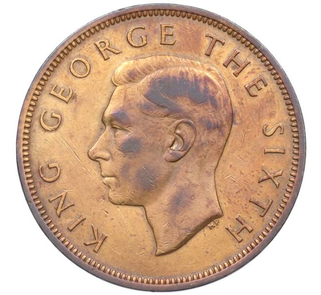 Монета 1 пенни 1949 года Новая Зеландия (Артикул T11-08582)