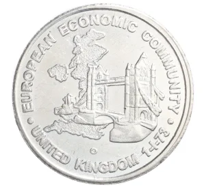 Монетовидный жетон «Европейское Экономическое Сообщество — 1 фунт» Великобритания