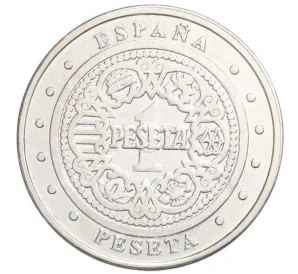 Монетовидный жетон «Европейское Экономическое Сообщество — 1 песета» Испания