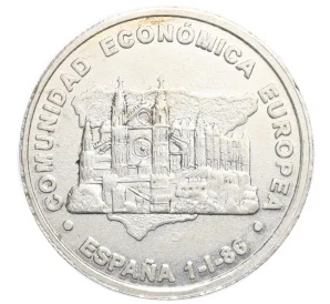 Монетовидный жетон «Европейское Экономическое Сообщество — 1 песета» Испания
