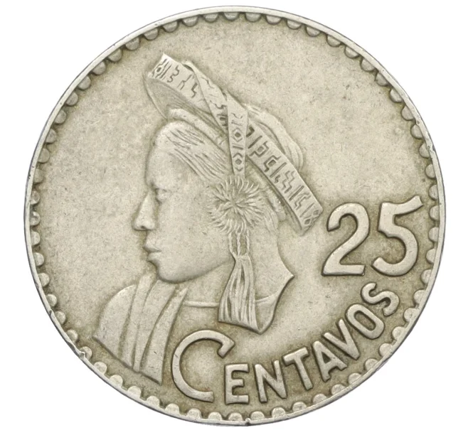 Монета 25 сентаво 1965 года Гватемала (Артикул K12-20706)