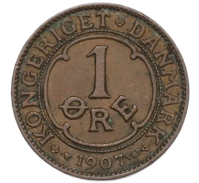 Монета 1 эре 1907 года Дания (Артикул K12-20725)