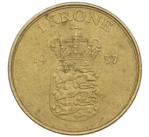 1 крона 1957 года Дания