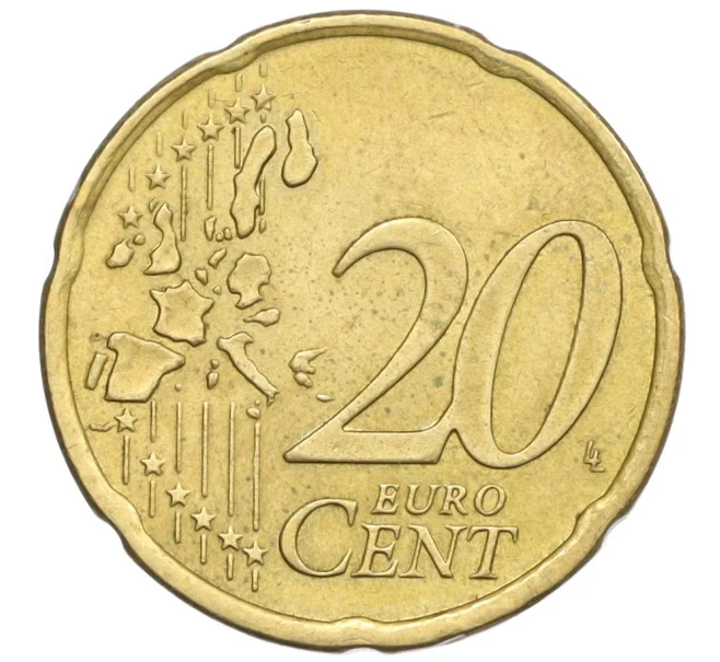 Монета 20 евроцентов 2002 года Греция (Артикул K12-20744)