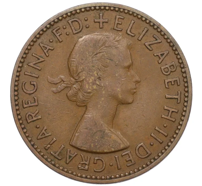 Монета 1/2 пенни 1956 года Великобритания (Артикул K12-20766)