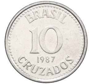 10 крузадо 1987 года Бразилия