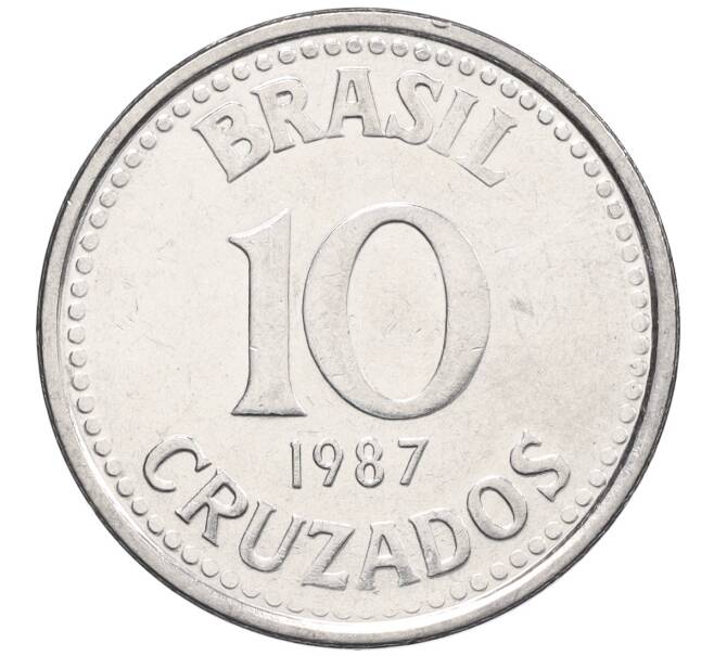 Монета 10 крузадо 1987 года Бразилия (Артикул K12-20772)