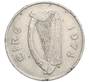 10 пенни 1974 года Ирландия