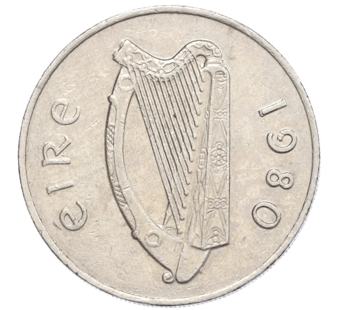 Монета 10 пенни 1980 года Ирландия (Артикул K12-20696)
