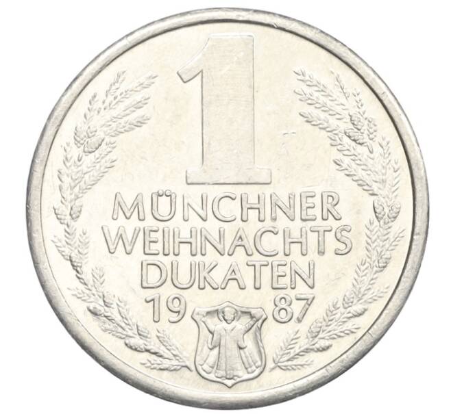 Жетон «Рождественский дукат» 1987 года Мюнхен Западная Германия (ФРГ) (Артикул: K12-20786) — Фото №2
