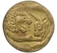 Жетон «Подражание античной монете — Битва льва с быком» (Артикул K12-20789)
