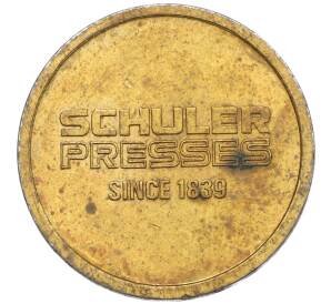 Рекламный жетон компании «SCHULER PRESSES» Германия
