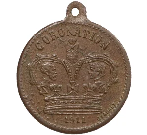 Жетон памятный «Коронация британских монархов» 1911 года Великобритания
