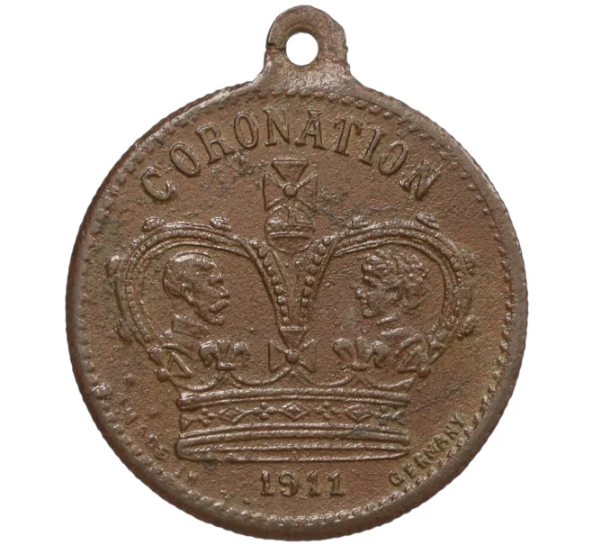 Жетон памятный «Коронация британских монархов» 1911 года Великобритания (Артикул K12-20805)