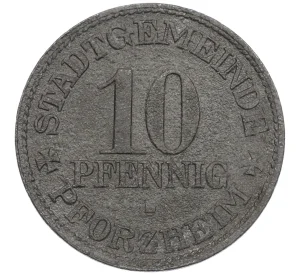 10 пфеннигов 1917 года Германия — город Пфорцхайм (Нотгельд)