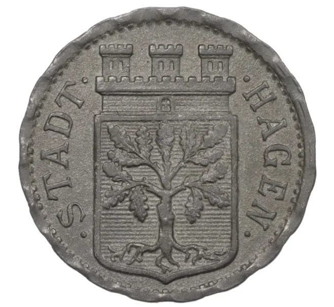 Монета 10 пфеннигов 1917 года Германия — город Хаген (Нотгельд) (Артикул K12-20978)