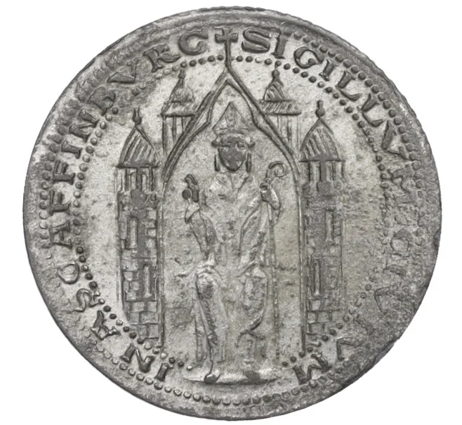 Монета 10 пфеннигов 1917 года Германия — город Ашаффенбург (Нотгельд) (Артикул K12-20995)