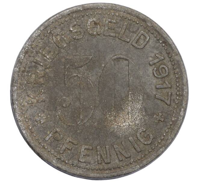 Монета 50 пфеннигов 1917 года Германия — город Меттманн (Нотгельд) (Артикул K12-21000)