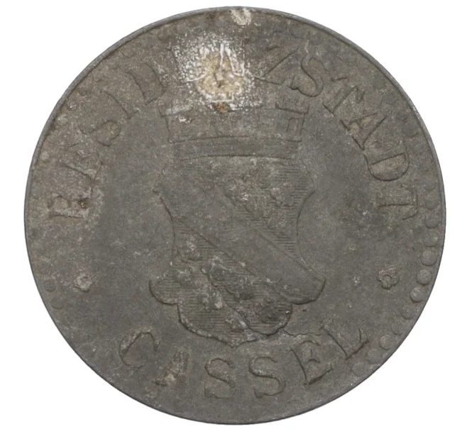 Монета 10 пфеннигов 1917 года Германия — город Кассель (Нотгельд) (Артикул K12-21002)