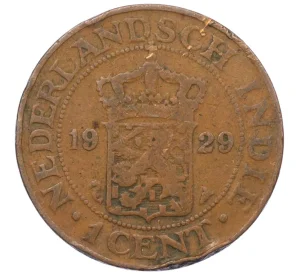1 цент 1929 года Голландская Ост-Индия