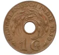Монета 1 цент 1939 года Голландская Ост-Индия (Артикул K12-21019)