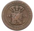 Монета 1/2 цента 1859 года Голландская Ост-Индия (Артикул: K12-21023) — Фото №1