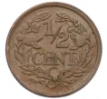 Монета 1/2 цента 1934 года Нидерланды (Артикул K12-21024)