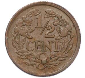 1/2 цента 1934 года Нидерланды — Фото №2