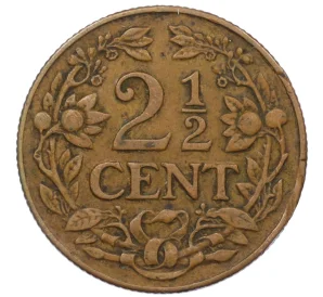 2 1/2 цента 1944 года Кюрасао