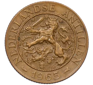 2 1/2 цента 1965 года Нидерландские Антильские острова